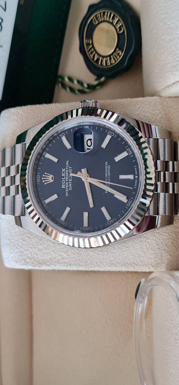 Rolex date just, 41 mm, blue dial. - Image 4